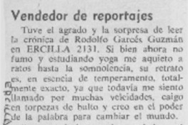 Vendedor de reportajes Vendedor de reportajes