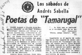 Poetas de "Tamarugal" Poetas de "Tamarugal"