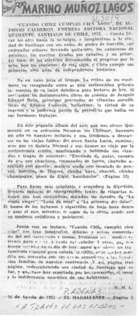 Cuando Chile cumplió cien años