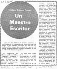 Un Maestro escritor.