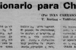 Diccionario para Chiloé