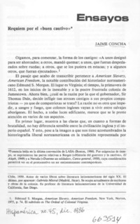 Requiem por el "buen cautivo".