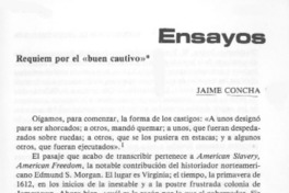 Requiem por el "buen cautivo".