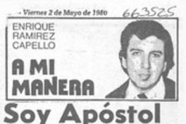 Soy apóstol de Homero Soy apóstol de Homero