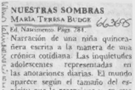 Nuestras sombras. Nuestras sombras.
