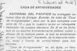 Casa de antigüedades. Casa de antigüedades.