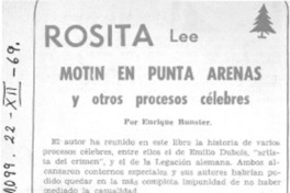 Motín en Punta Arenas y otros procesos célebres Motín en Punta Arenas y otros procesos célebres