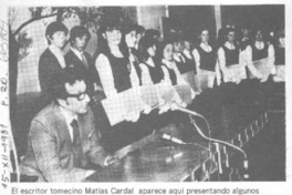 Presentan en Tomé libro de Matías Cardal. Presentan en Tomé libro de Matías Cardal.