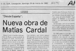Nueva obra de Matías Cardal Nueva obra de Matías Cardal