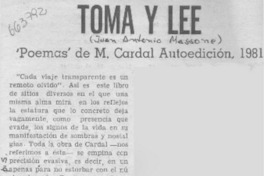 Toma y lee Toma y lee