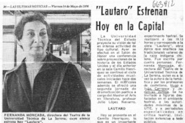 Lautaro" estrenan hoy en la capital.  [artículo]