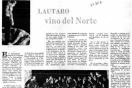 Lautaro vino del norte  [artículo] A. H.