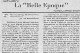 La "Belle epoque" La "Belle epoque"