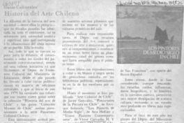 Historia del arte chileno Historia del arte chileno