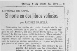 El norte en dos libros valiosos