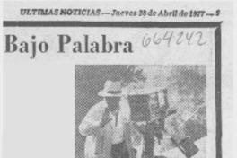 Bajo palabra