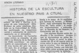 Historia de la escultura en nuestro país actual Historia de la escultura en nuestro país actual