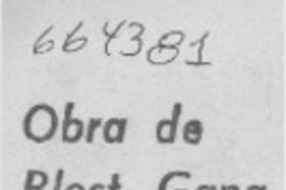 Obra de Blest Gana al teatro. Obra de Blest Gana al teatro.