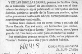 Y de las semillas sanas  [artículo] Carlos René Ibacache.