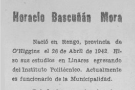 Horacio Bascuñán Mora.