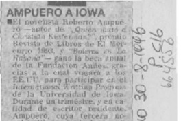 Ampuero a Iowa. Ampuero a Iowa.