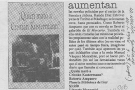 Aumentan las novelas policiales por el sector de la literatura chilena. Aumentan las novelas policiales por el sector de la literatura chilena.