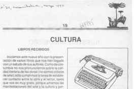 Cultura. Cultura.