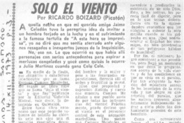 Sólo el viento Sólo el viento