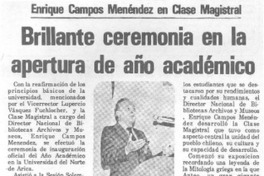 Brillante ceremonia en la apertura de año académico. Brillante ceremonia en la apertura de año académico.