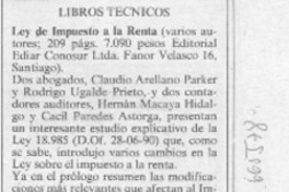 Ley de impuestos a la renta Ley de impuestos a la renta