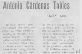 Antonio Cárdenas Tabies. Antonio Cárdenas Tabies.