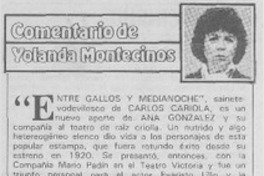 Comentarios de Yolanda Montecinos. Comentarios de Yolanda Montecinos.