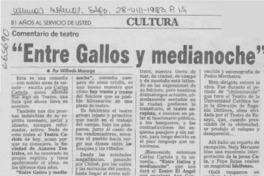 Entre gallos y medianoche" Entre gallos y medianoche"