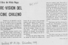 Re-visión del cine chileno. Re-visión del cine chileno.