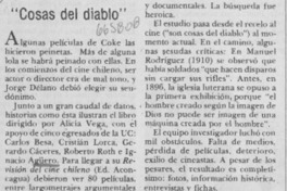 Cosas del diablo.