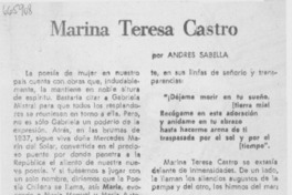 Marina Teresa Castro Marina Teresa Castro