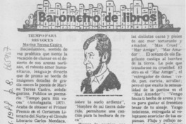Tiempo para mis voces. Tiempo para mis voces.