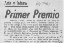 Primer premio. Primer premio.