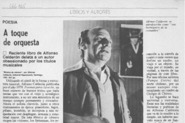 A toque de orquesta