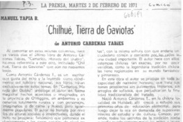 "Chilhué, tierra de gaviotas" "Chilhué, tierra de gaviotas"