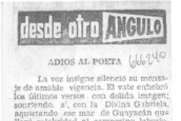 Adiós al poeta
