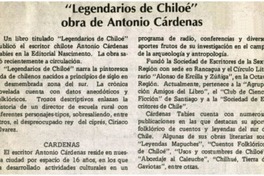 Legendarios de Chiloé" obra de Antonio Cárdenas. Legendarios de Chiloé" obra de Antonio Cárdenas.