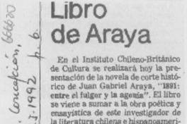 Libro de Araya. Libro de Araya.