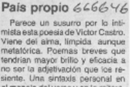 País propio.