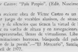 País propio". País propio".