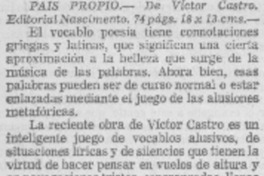 País propio. País propio.
