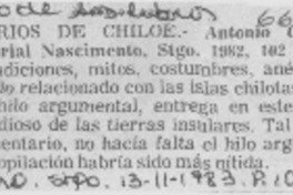 Legendarios de Chiloé. Legendarios de Chiloé.