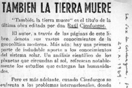 También la tierra muere  [artículo] E.