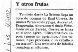 Y Otros frutos.  [artículo]