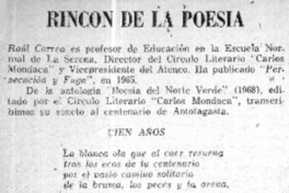 Rincón de la poesía.  [artículo]